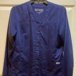 Greys Anatomy navy blue scrub jacket. Women’s small
